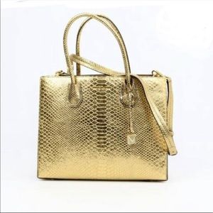 Michael Kors Gold Mercer Tote